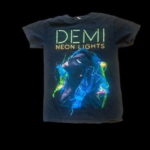 Demi Lovato 2014 Neon Lights tour concert Tshirt black Size Small